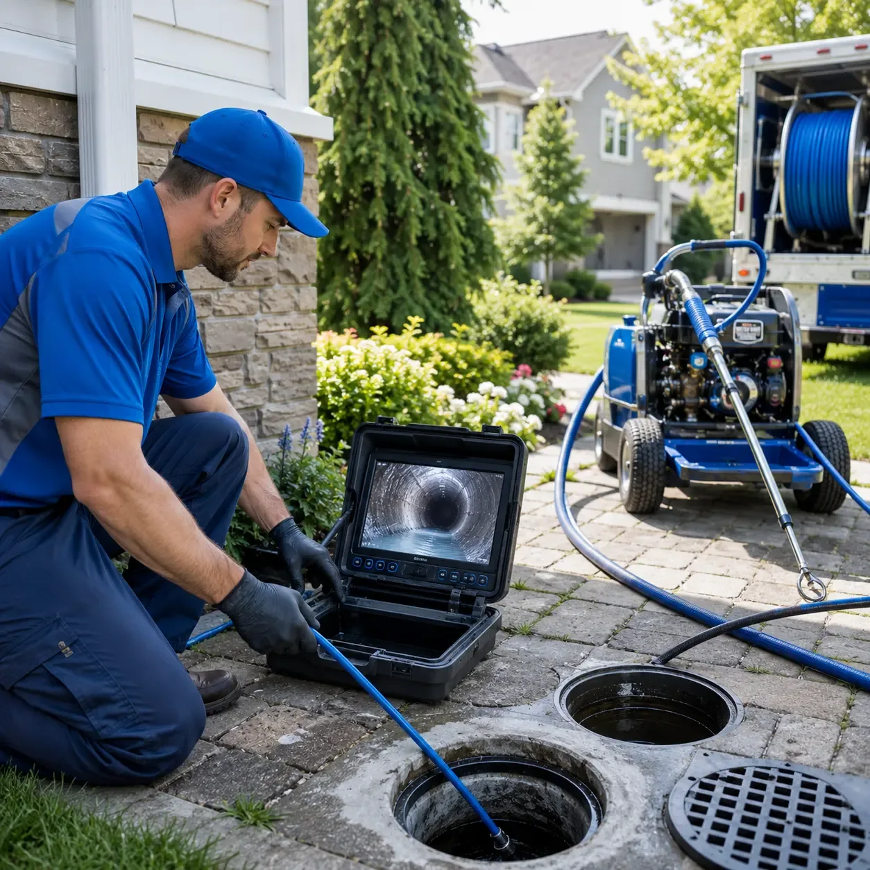 Outdoor drain cleaning professionals serving Pinehurst, TX